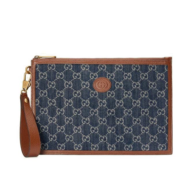 GUCCI POUCH WITH INTERLOCKING&G 672953   (30.5*21*1.5cm)